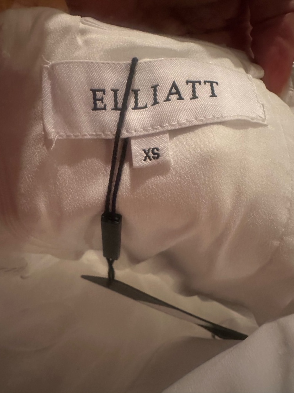 Off-Shoulder White Satin Mini Dress - Picture 16 of 16